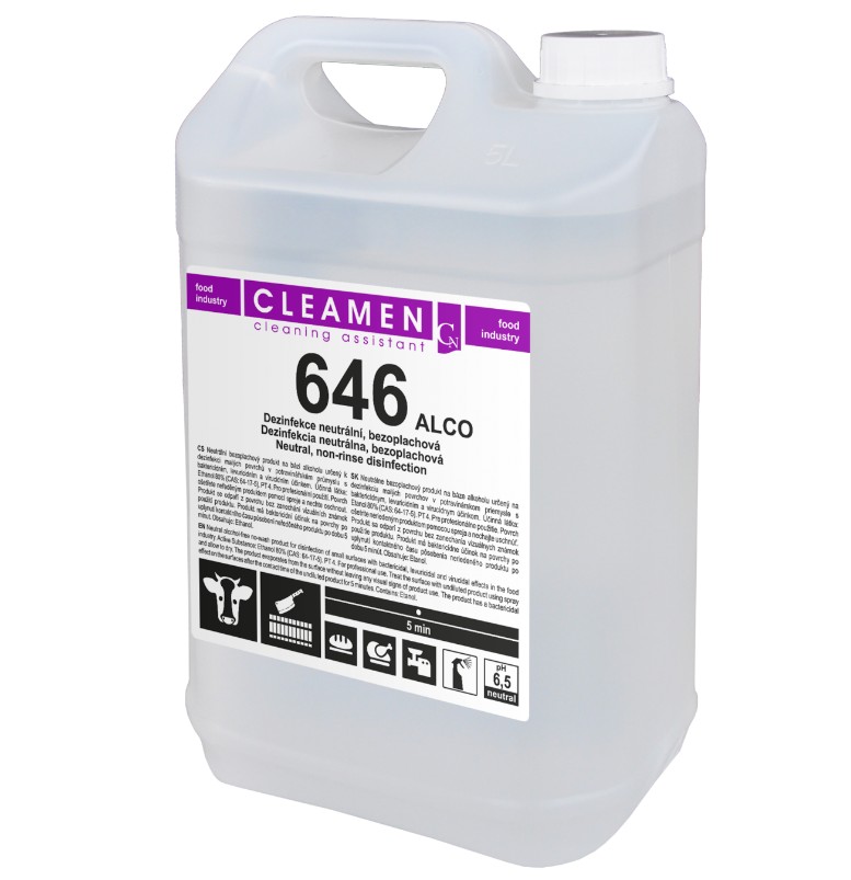 CLEAMEN 646 ALCO dezinfekce na bázi alkoholu 5L